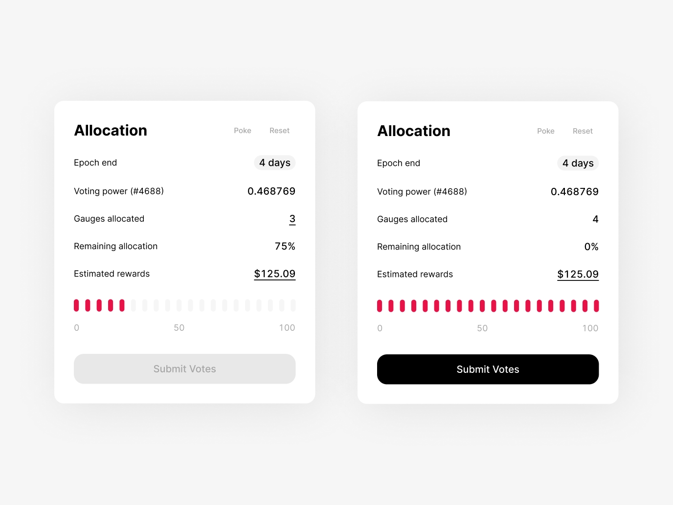Mezo Earn interface detail