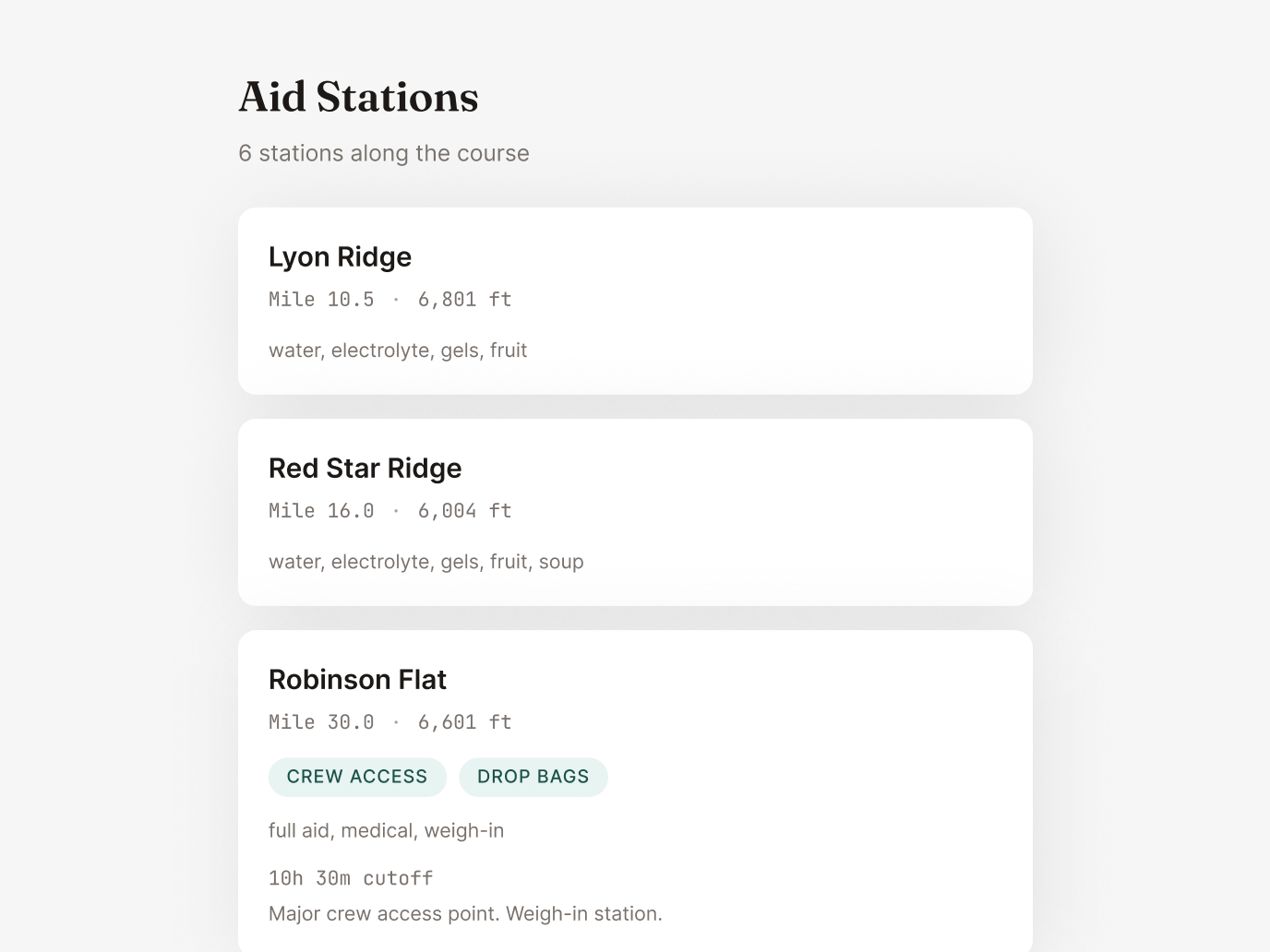 Trailline design detail